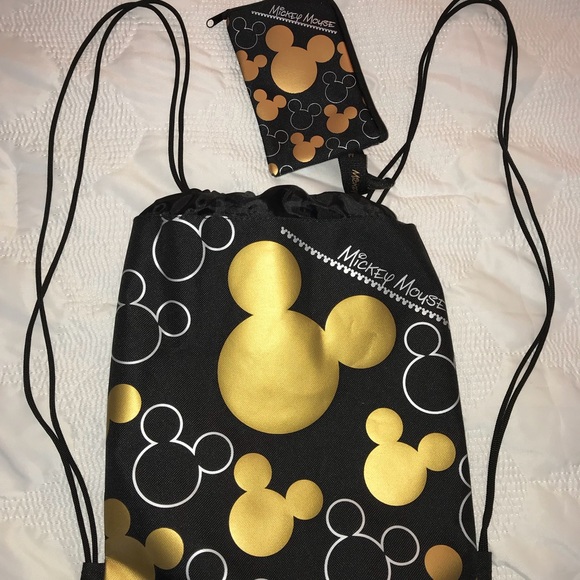 mickey drawstring backpack